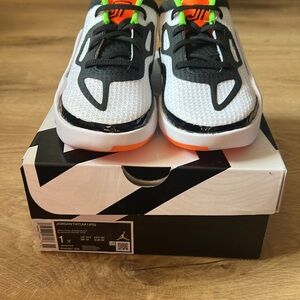 Jordan Tatum 1’s.  Orange, black, white & lime NWT